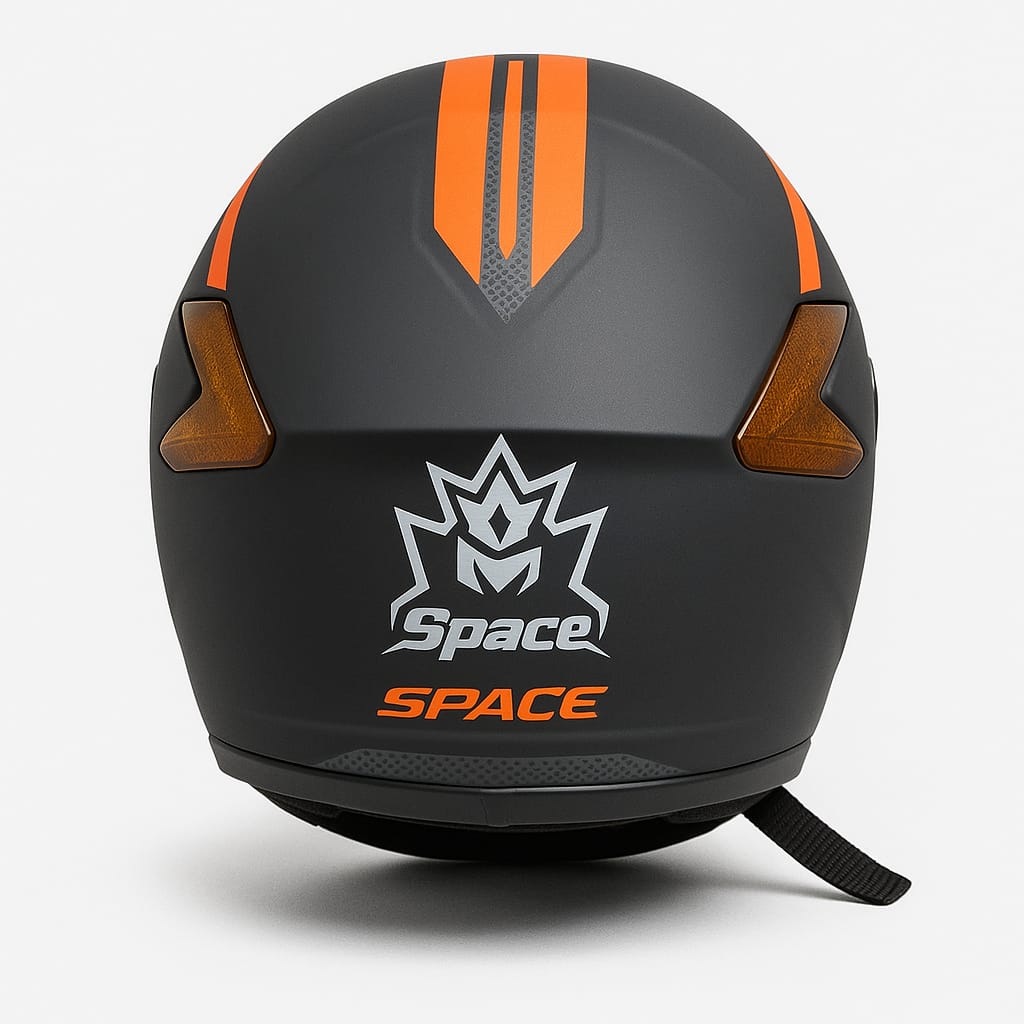 Space X Helmet Medium size 57‑58cm unbreakable design black bold style Trend‑ify Pakistan
