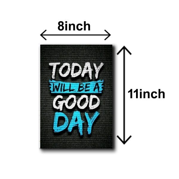 Set of 6 motivational wooden canvas frames wall decor sticky phototiles 8x11 inch Trend-ify Pakistan