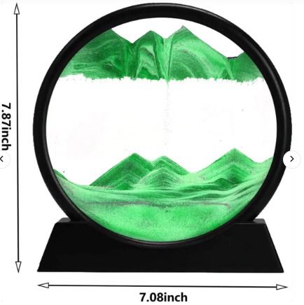 3D Moving Sand Mountain Lamp with Stand – aesthetic moving sand art lamp – relaxing home décor piece – Trend-ify