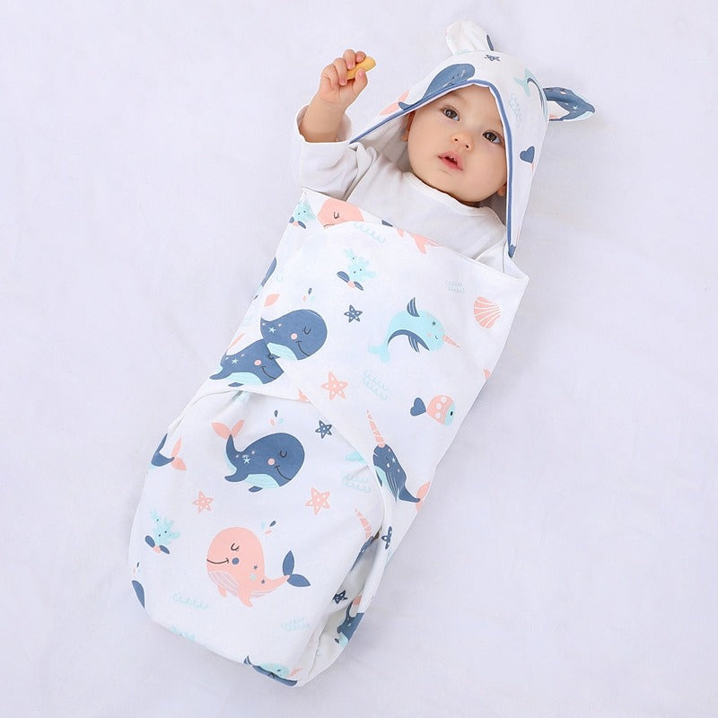 Soft and breathable newborn baby wrap blanket and swaddle for 0-1 year babies – random color – Trend-ify