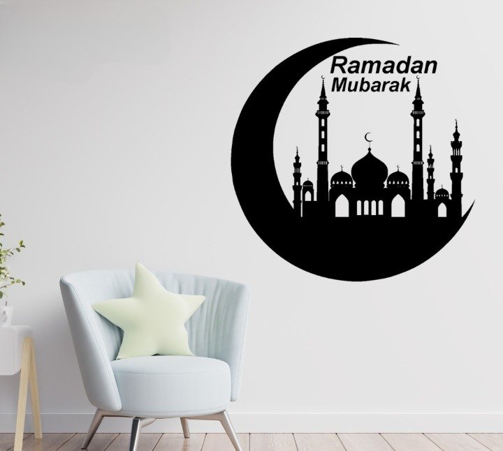 Ramzan Mubarak 3D wooden Islamic calligraphy wall decor for home and office