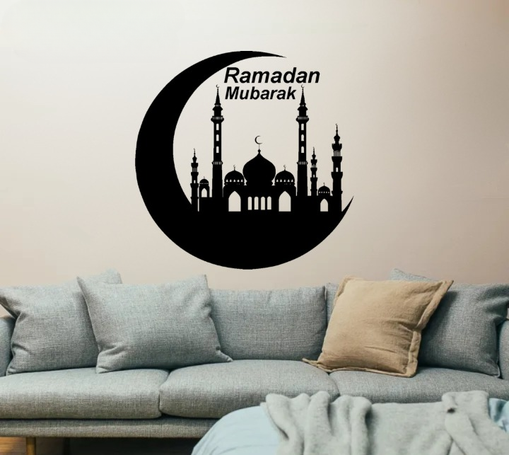 Ramzan Mubarak 3D wooden Islamic calligraphy wall decor for home and office