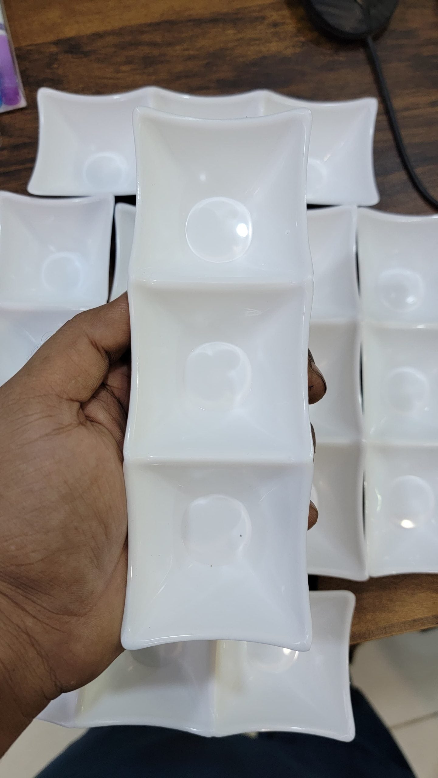 Three section sauce serving dish kitchen tableware