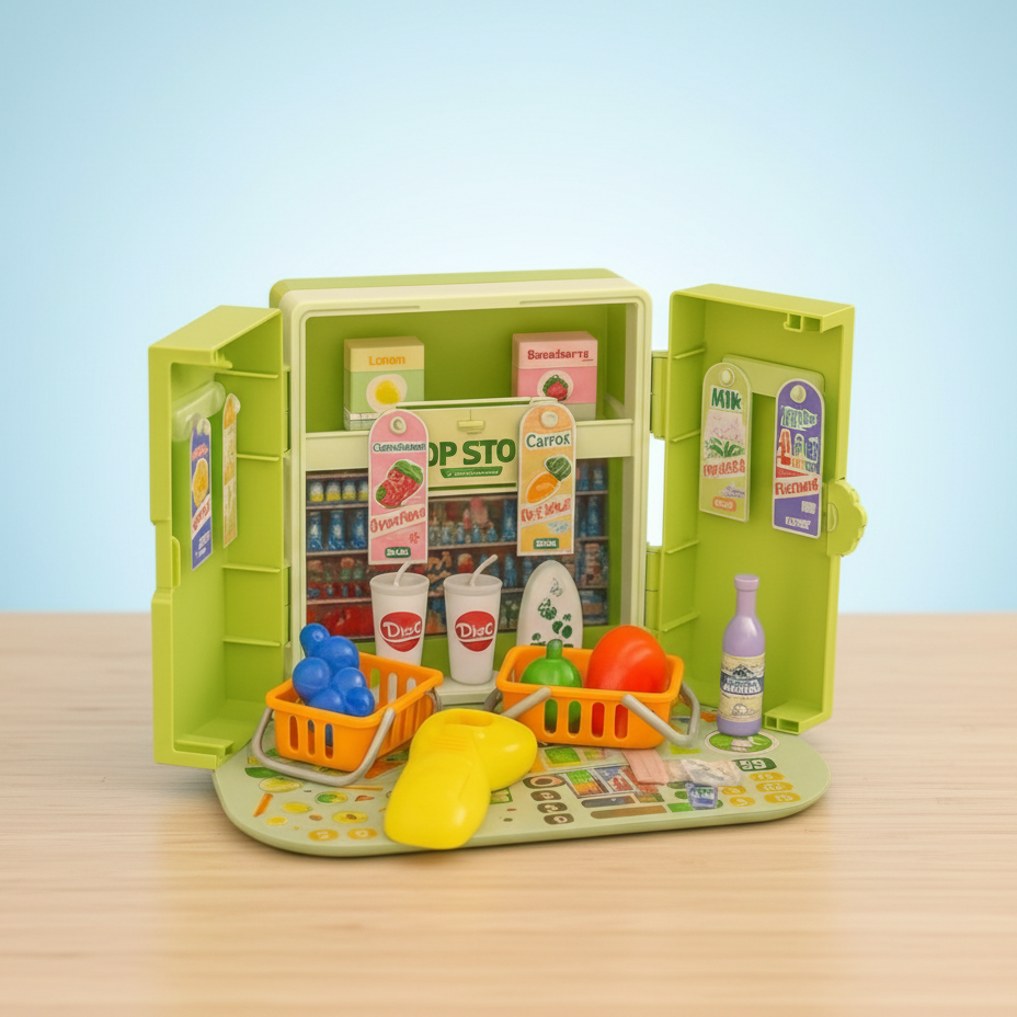 2In1 Backpack Kitchen Set 36 Pcs for Kids with Mini Kitchen Accessories