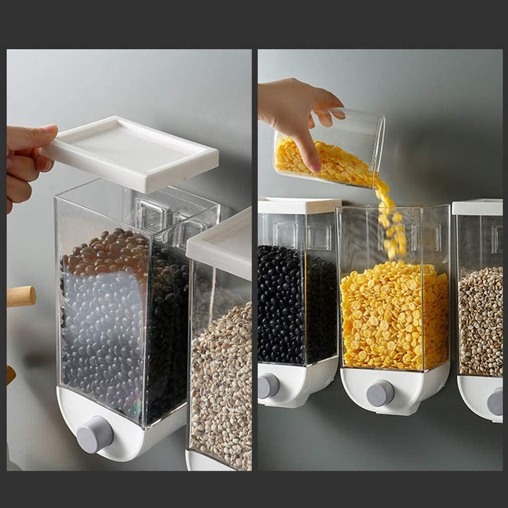 1500ml wall-mounted grain storage box rice cereal dry fruit dispenser kitchen organizer Trend‑ify Pakistan