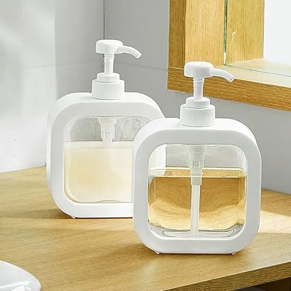 500ml refillable soap dispenser pump bottle for kitchen bathroom sink and shower