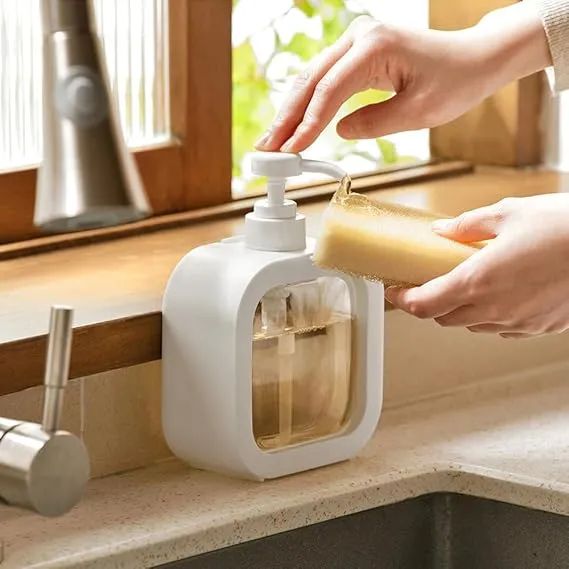 500ml refillable soap dispenser pump bottle for kitchen bathroom sink and shower