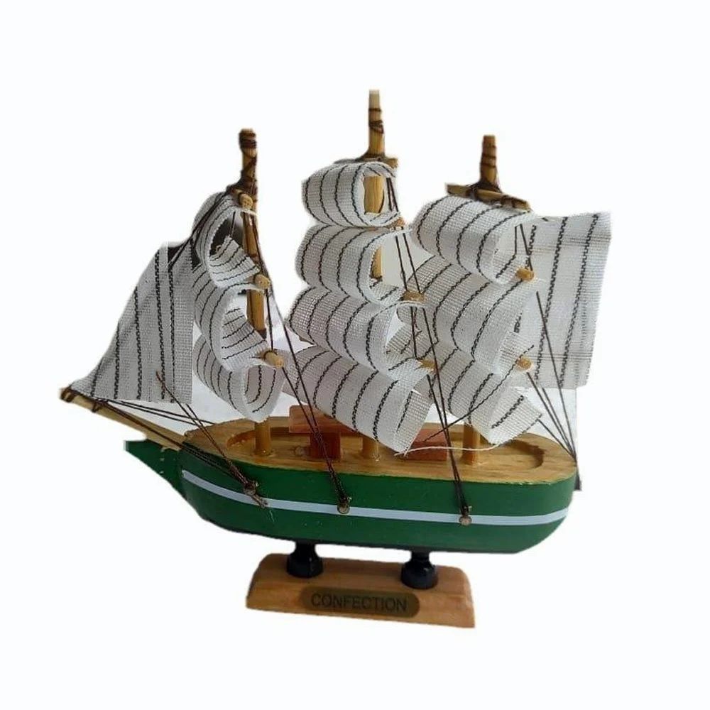 wooden sailing boat ship model handcrafted nautical home decor large