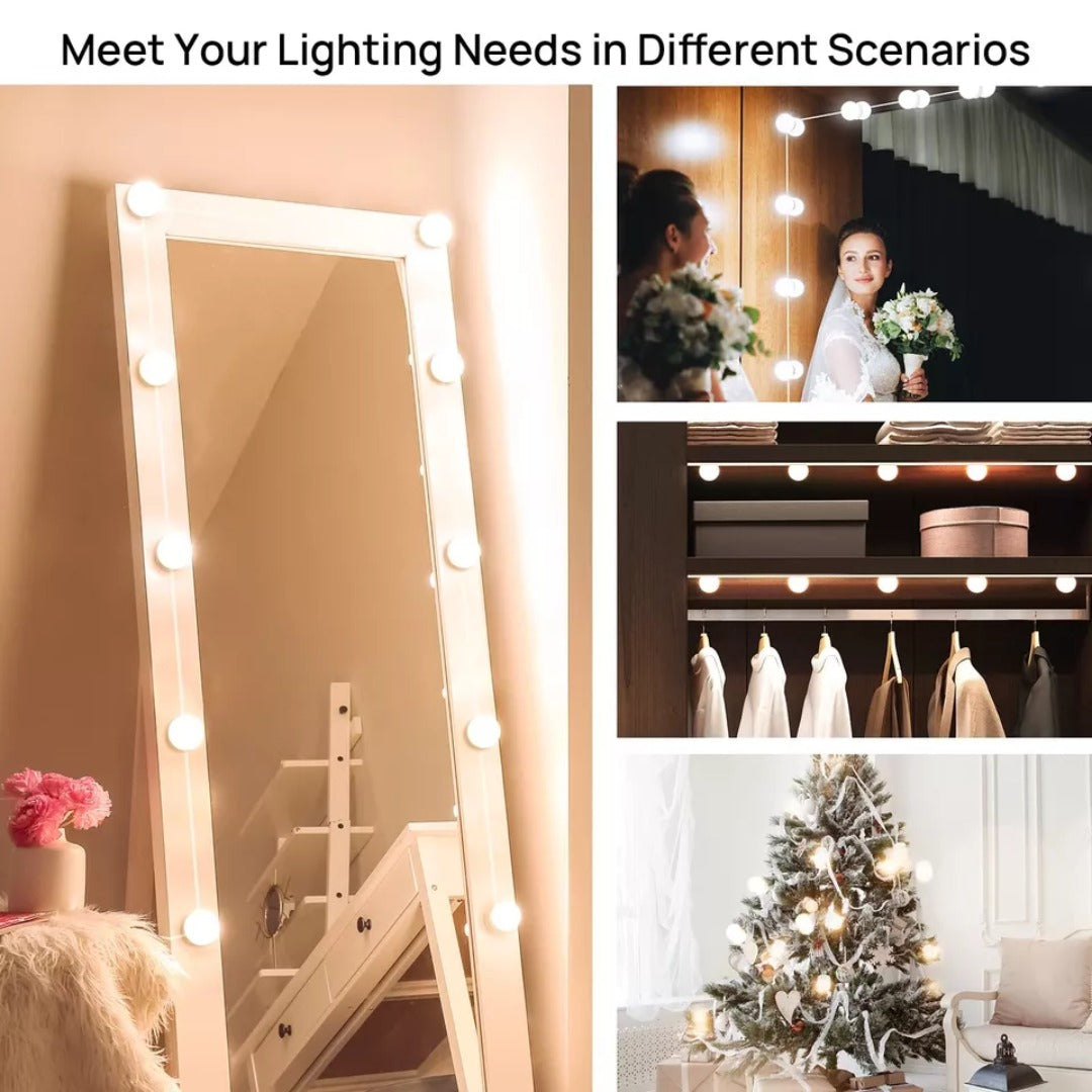 "USB vanity mirror lights with 10 dimmable LED bulbs Trend-ify