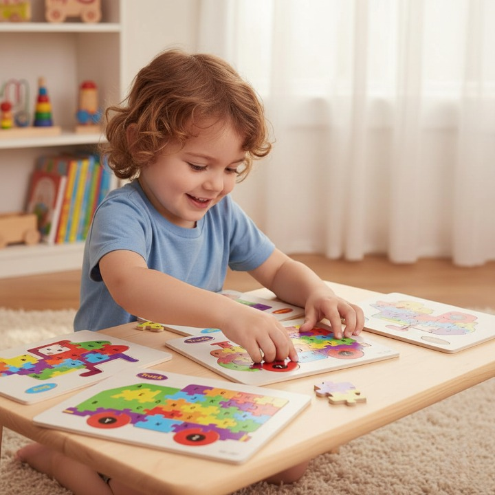 Wooden Alphabet Puzzle Board A-Z Learning Toy Kids Educational Trend-ify