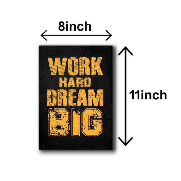 Set of 6 motivational wooden canvas frames wall art sticky photo tiles 8x11 inches Trend-ify Pakistan