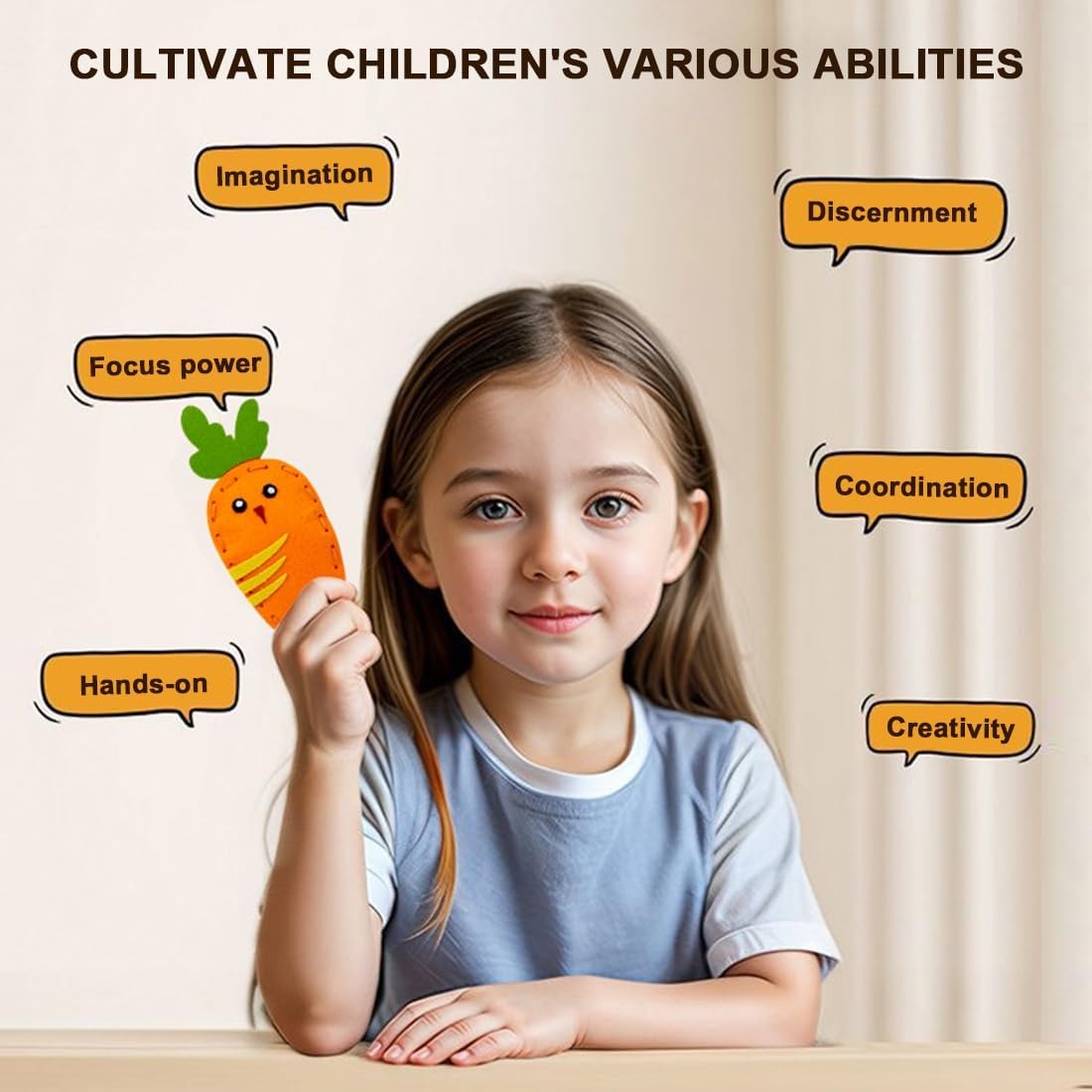 DIY Felt Sewing Kit for Kids | Fun Handmade Craft Set for Beginners | Educational Creative Sewing Kit for Children Ages 6+