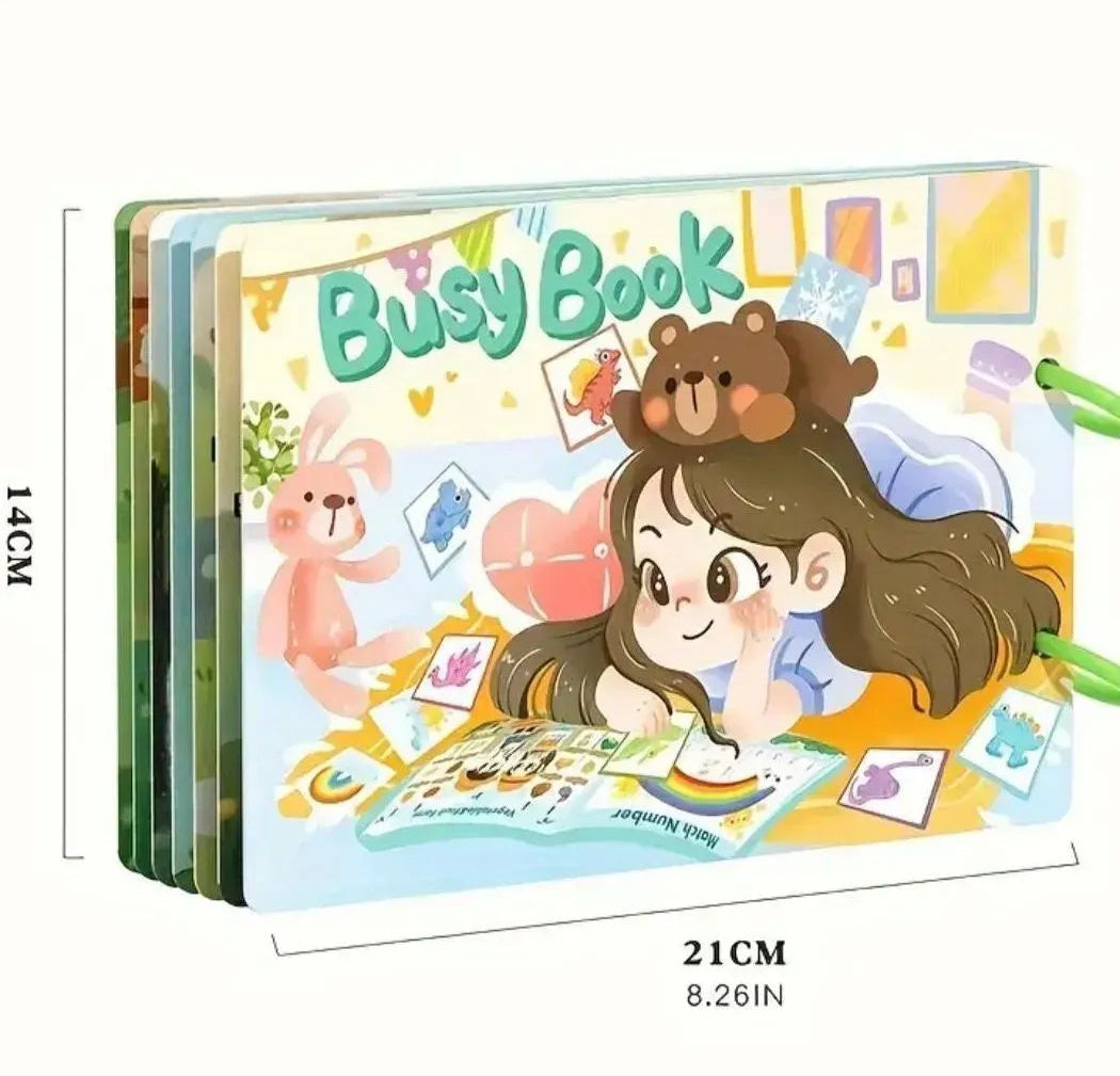 Montessori quiet busy book for toddlers 12 theme educational learning toy Trend-ify Pakistan