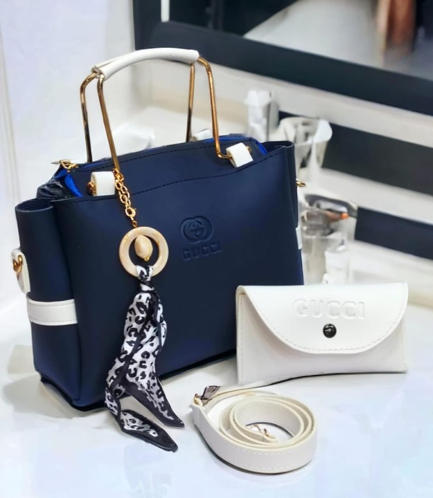 ladies handbag with matching small pouch premium quality elegant design smooth finish