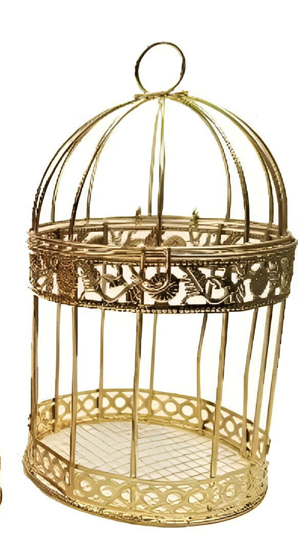 metallic bird cages home decor decorative vintage gift set of 3