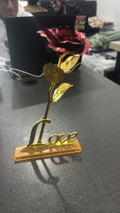 24K Golden Rose in Satin Gift Box — Trend-ify | Gold-plated eternal rose gift for Valentine Anniversary Birthday