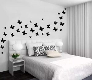 3D wooden butterfly wall decor pack of 30 for home and bedroom decoration – Trend-ify