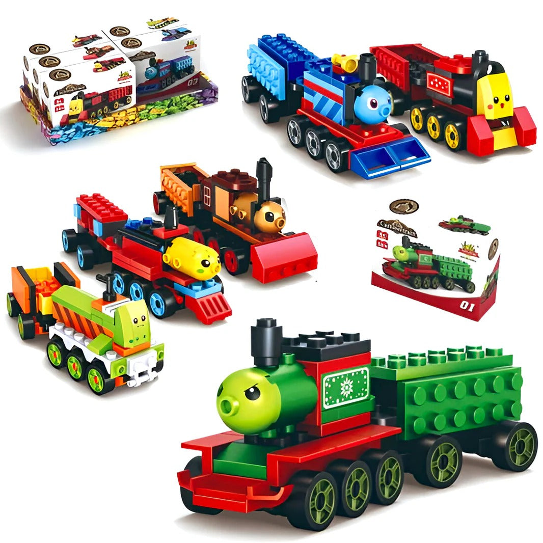 Cartoon Train DIY Building Block Toy for kids, colorful train block set, Pack of 01 – Trend-ify