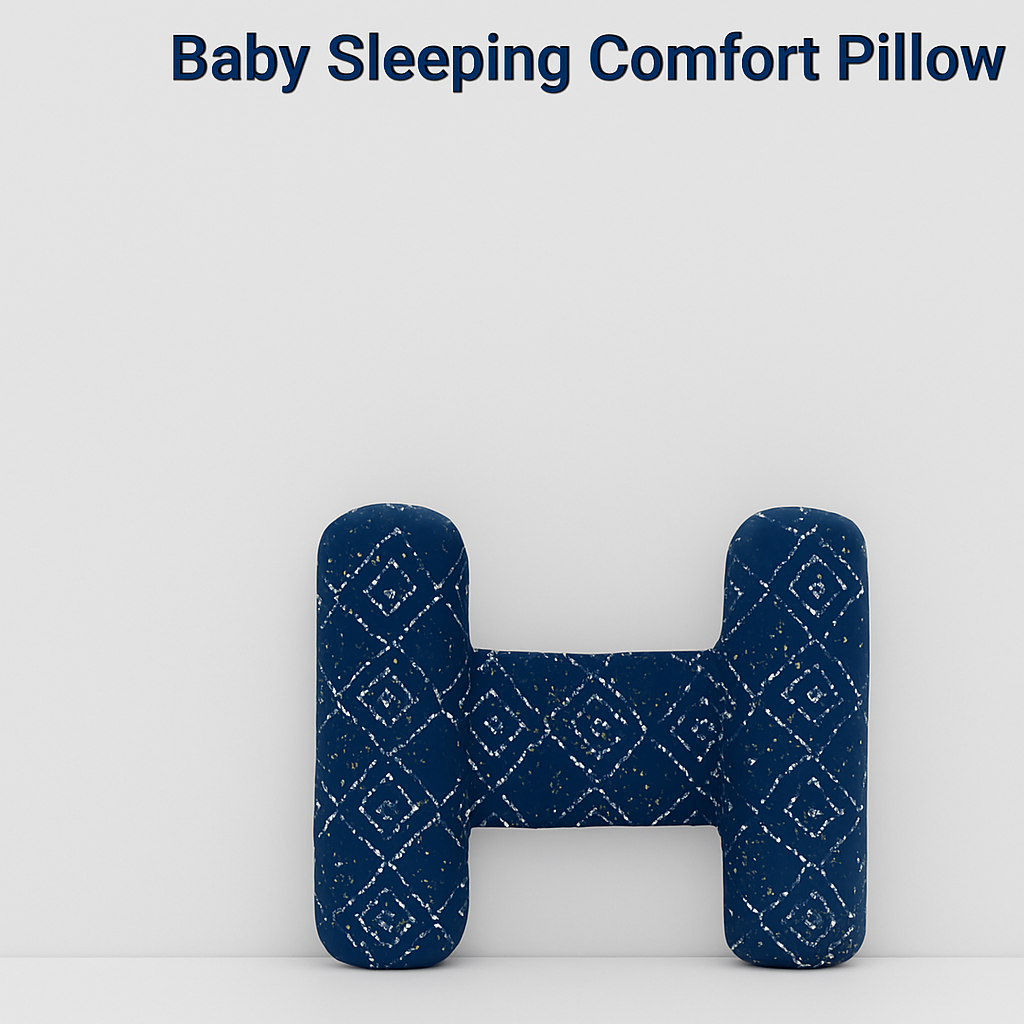 Soft baby sleeping pillow for crib bed and cot