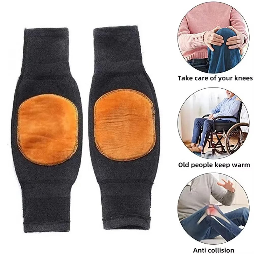 Thermal knee warmers for winter by Trend-ify – soft stretchable warm knee support for men and women