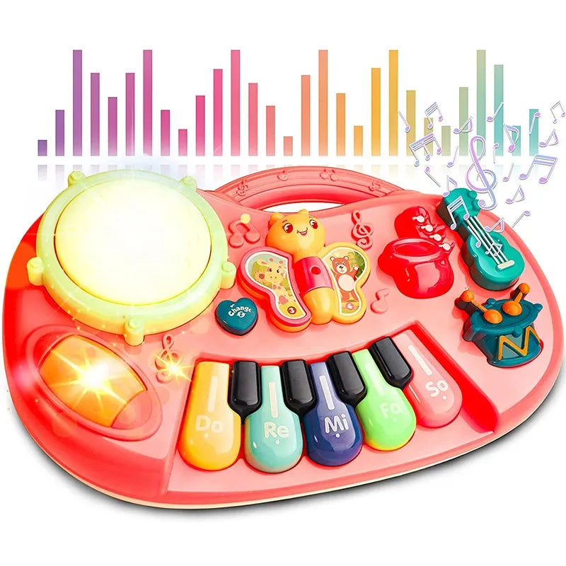 Battery operated musical piano toy with lights for kids – Trend-ify