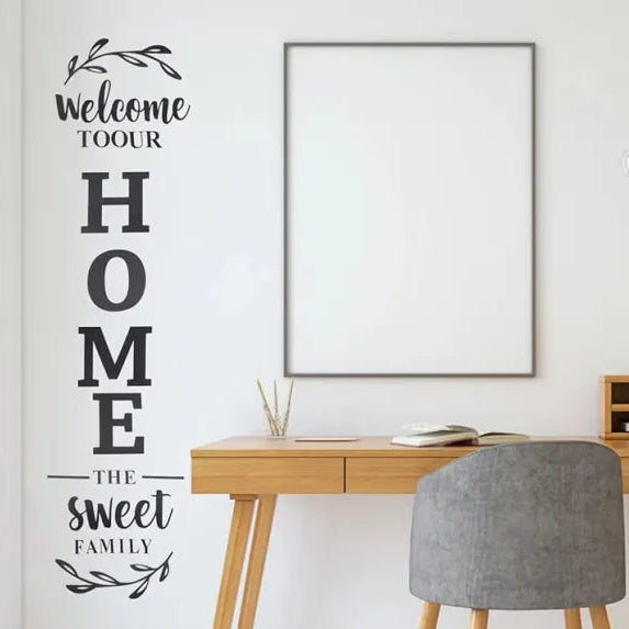 3D Welcome to Our Home Sweet Family Wall Art | Wooden Home Decor