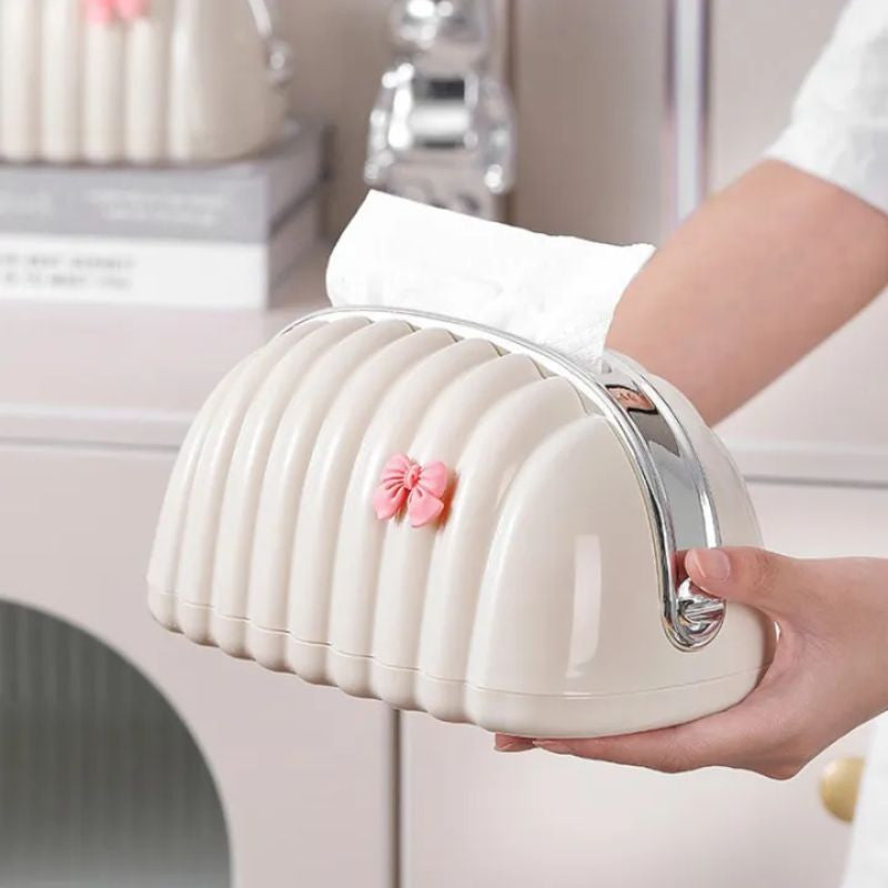 Shell tissue box creative paper box luxury bread style home decor accessory