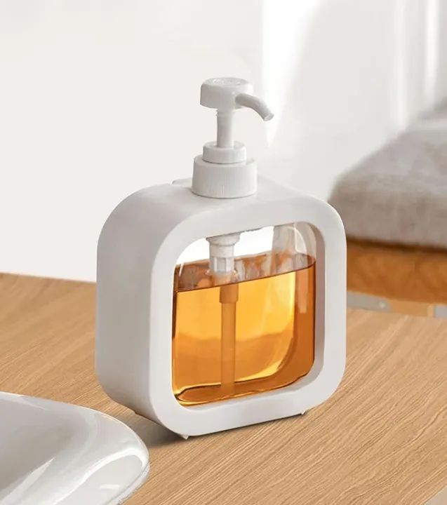 500ml refillable soap dispenser pump bottle for kitchen bathroom sink and shower